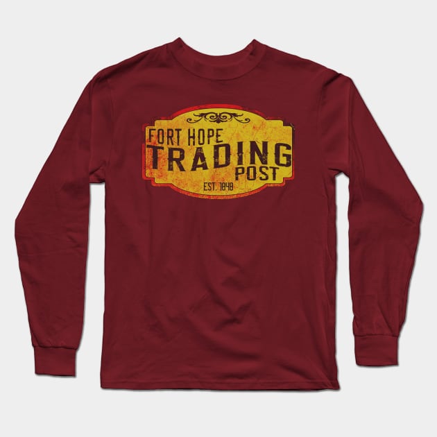 Fort Hope Trading Post Long Sleeve T-Shirt by INLE Designs